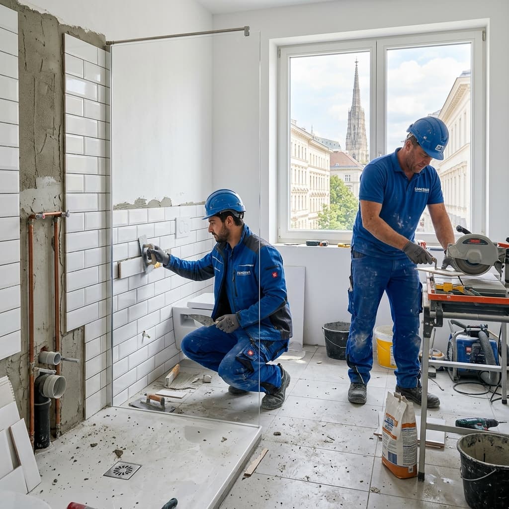 Das Team der sanierbar. GmbH bei der Arbeit
